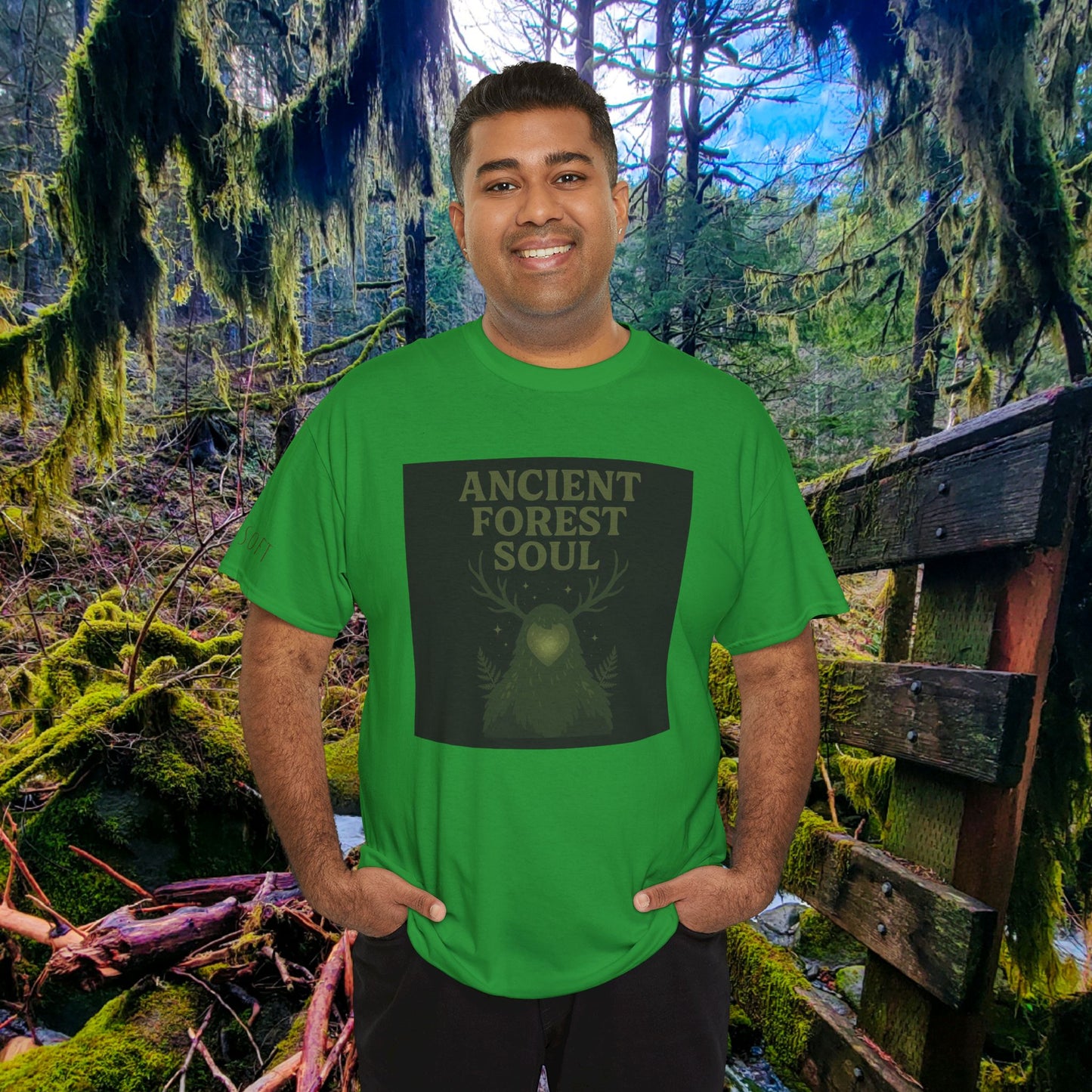 Ancient Forest Soul | Mossy Cryptid Tee