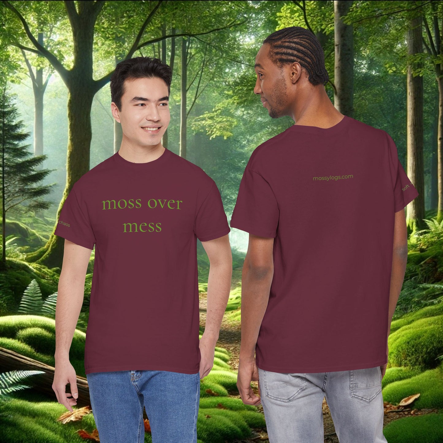 Moss Over Mess Tee | Forestcore Graphic T-Shirt
