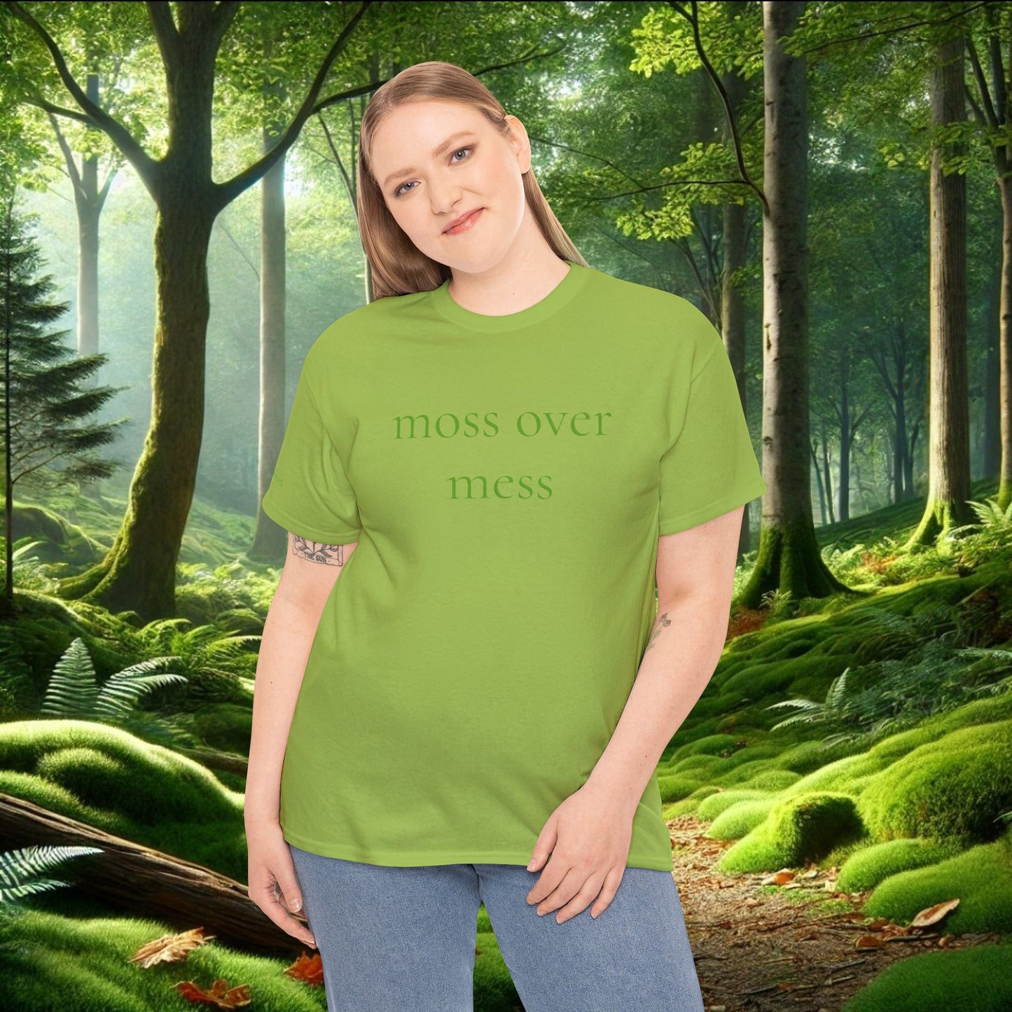 Moss Over Mess Tee | Forestcore Graphic T-Shirt