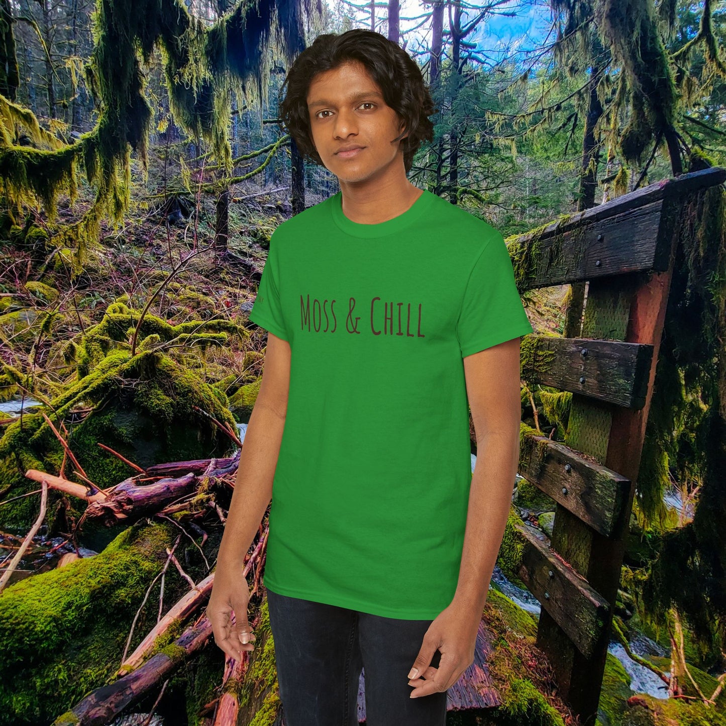 "Moss & Chill" Tee | Relax, Recharge & Stay Squishy