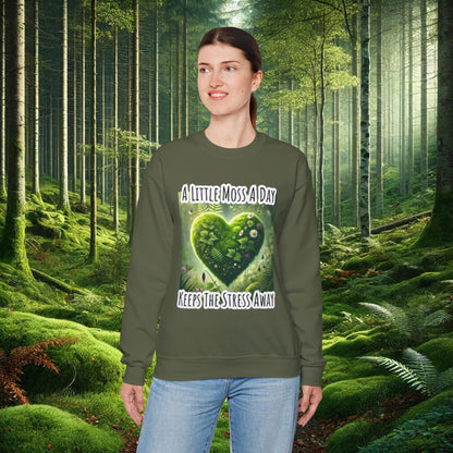 "Moss Therapy" Crewneck | Cozy Up & Let Nature Heal