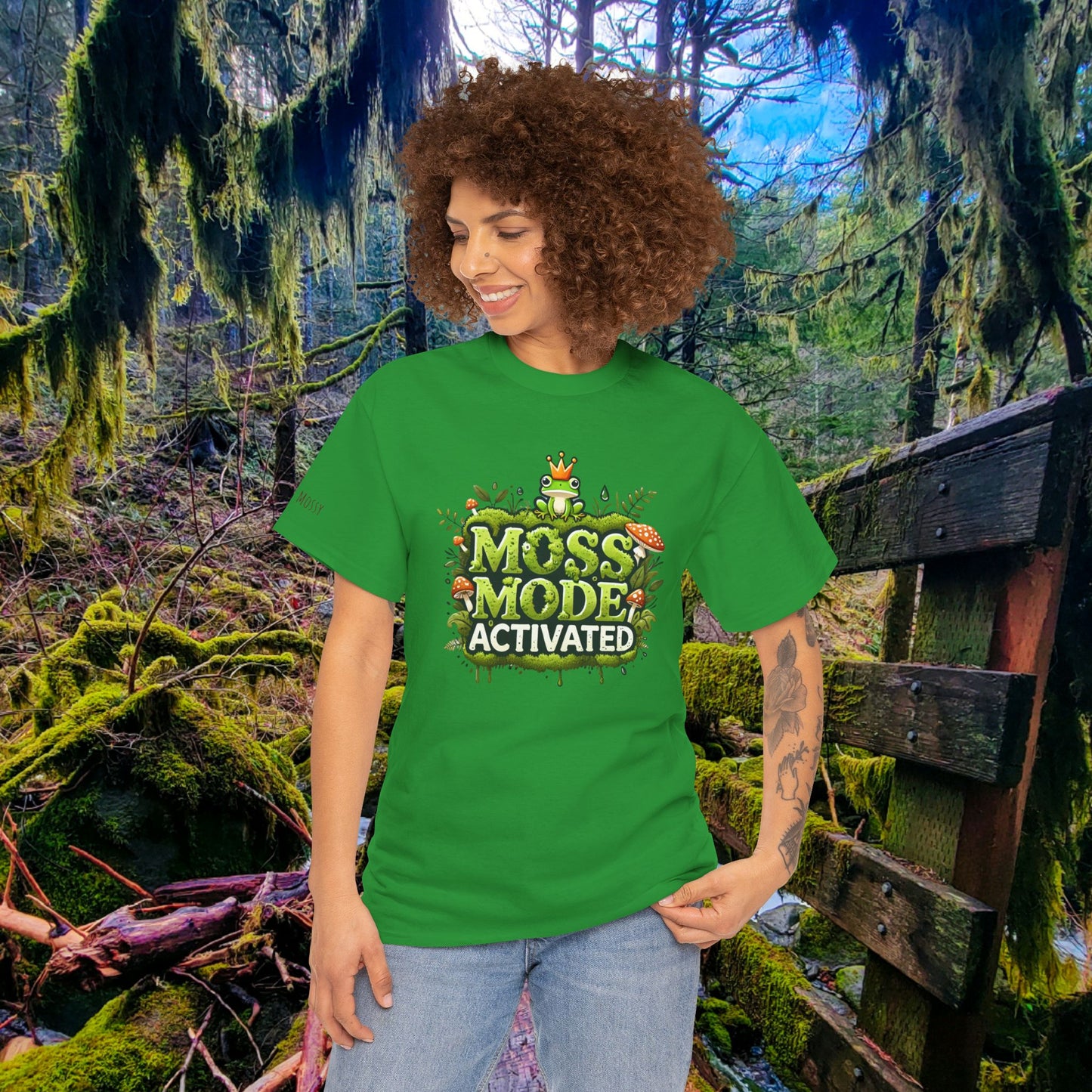 "Moss Mode: Activated" Graphic Tee | Embrace the Squish Life