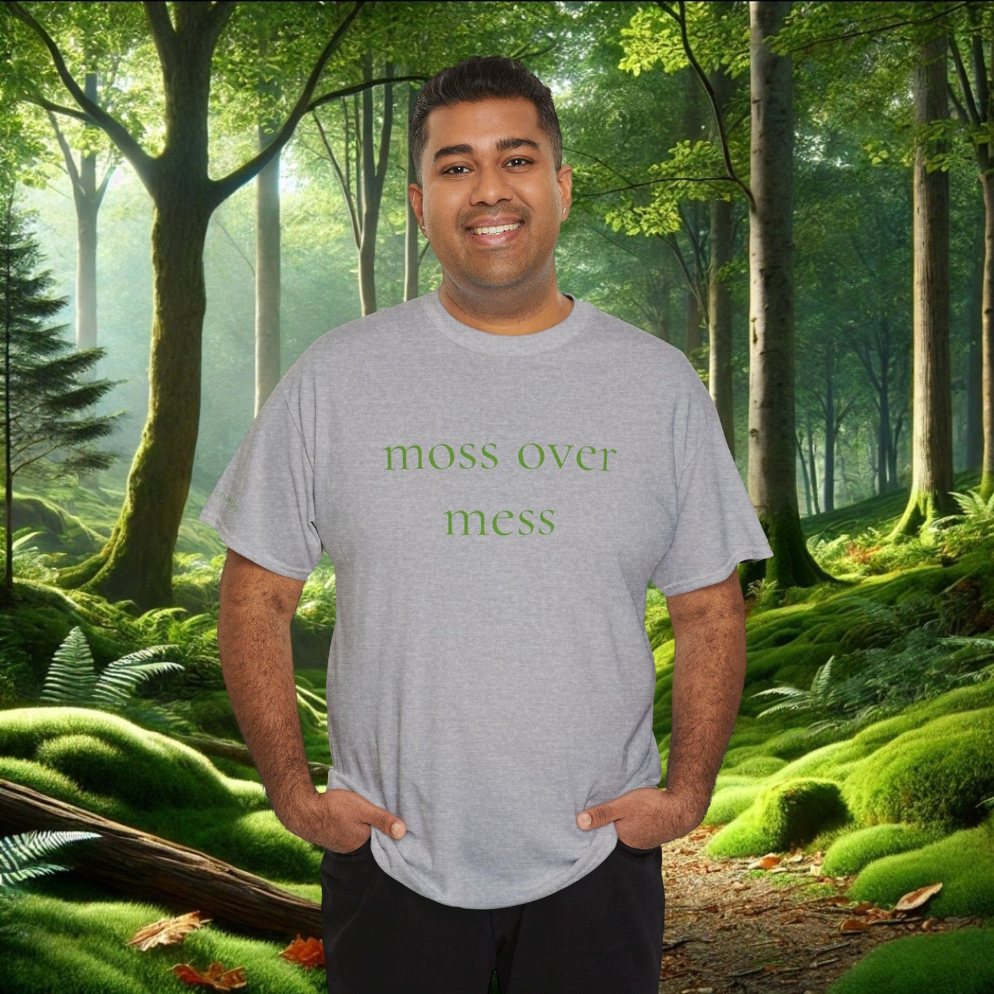 Moss Over Mess Tee | Forestcore Graphic T-Shirt
