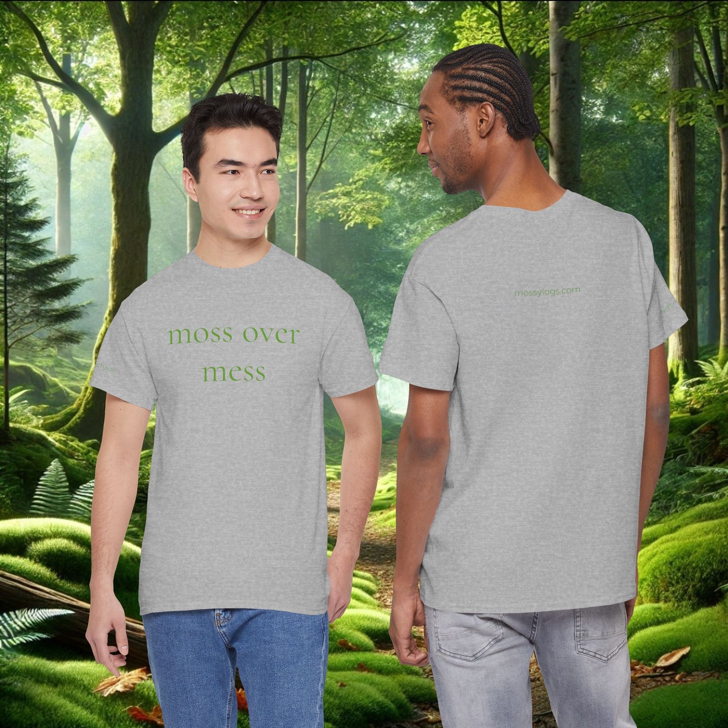 Moss Over Mess Tee | Forestcore Graphic T-Shirt