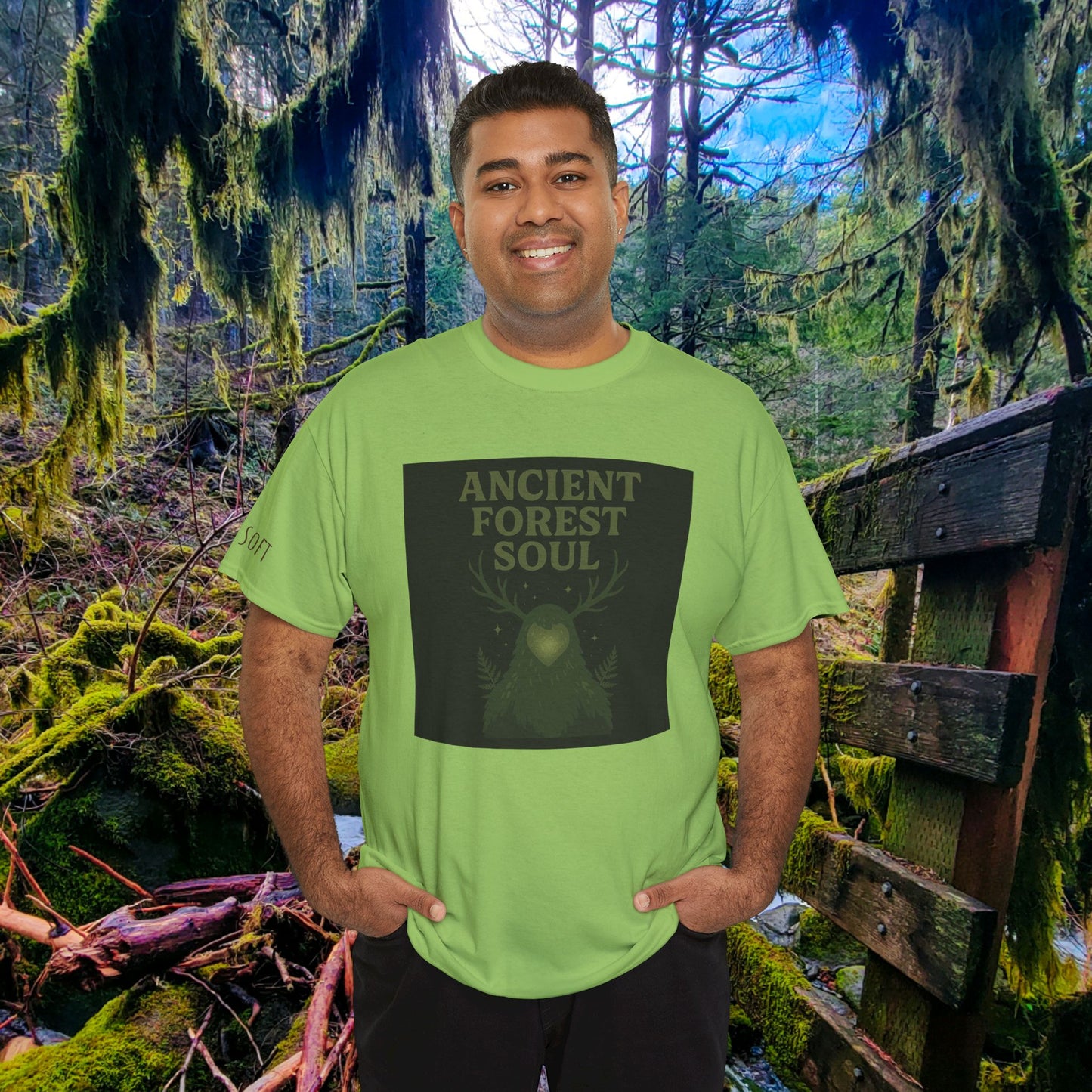 Ancient Forest Soul | Mossy Cryptid Tee