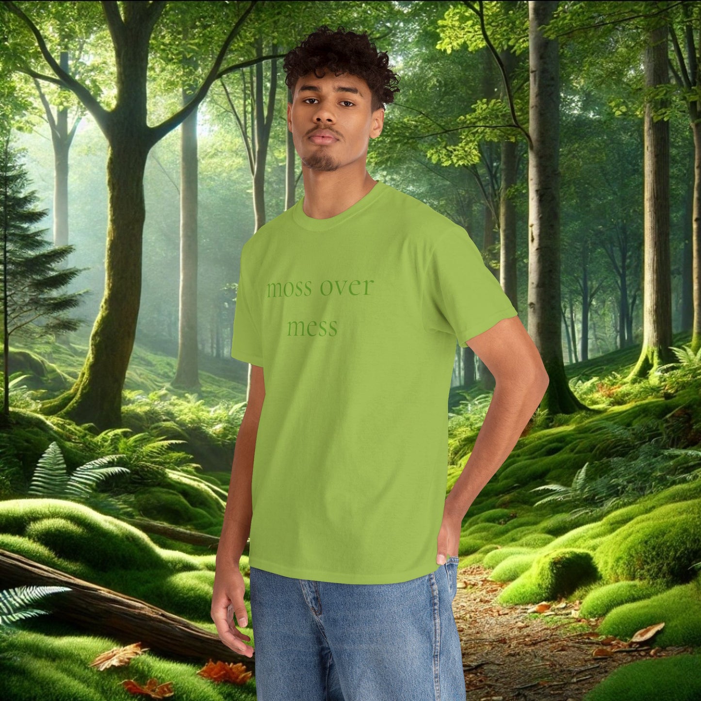 Moss Over Mess Tee | Forestcore Graphic T-Shirt