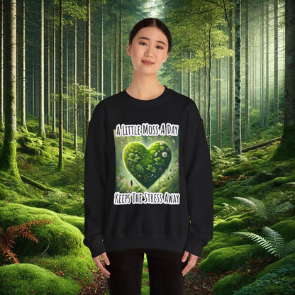 "Moss Therapy" Crewneck | Cozy Up & Let Nature Heal