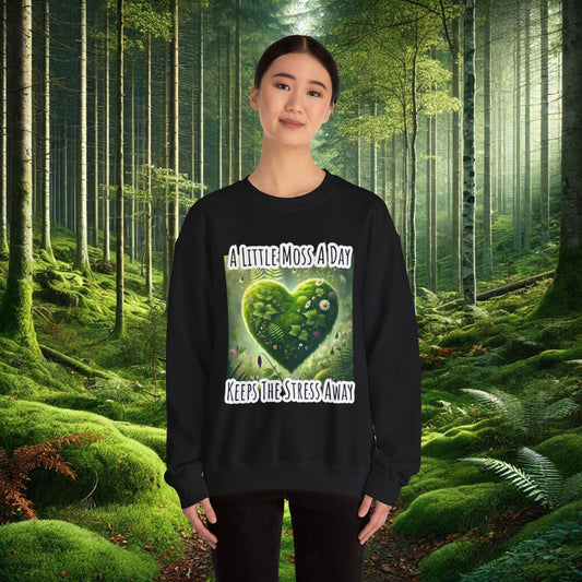 "Moss Therapy" Crewneck | Cozy Up & Let Nature Heal