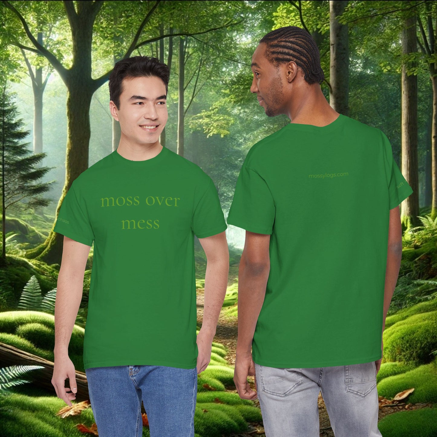 Moss Over Mess Tee | Forestcore Graphic T-Shirt