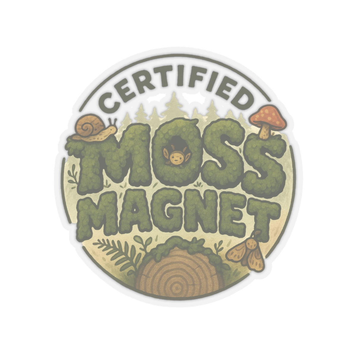 Certified Moss Magnet | Vinyl Sticker