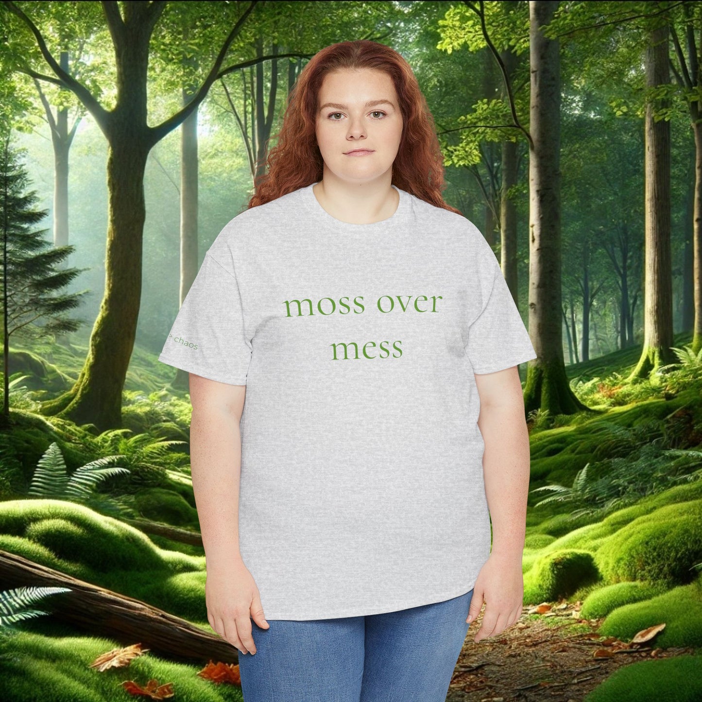 Moss Over Mess Tee | Forestcore Graphic T-Shirt