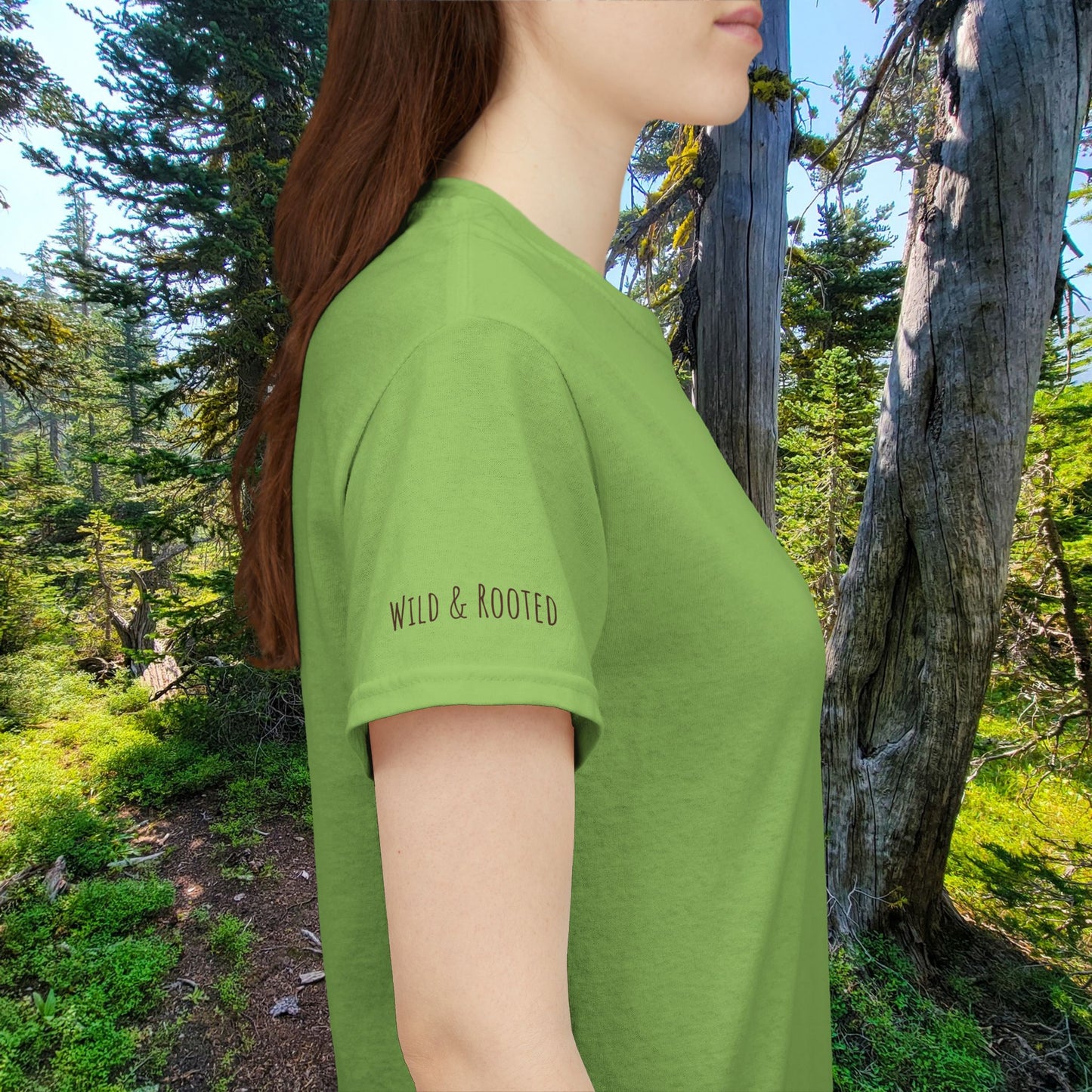 Moss Hugger Tee | Treehugger Back Graphic