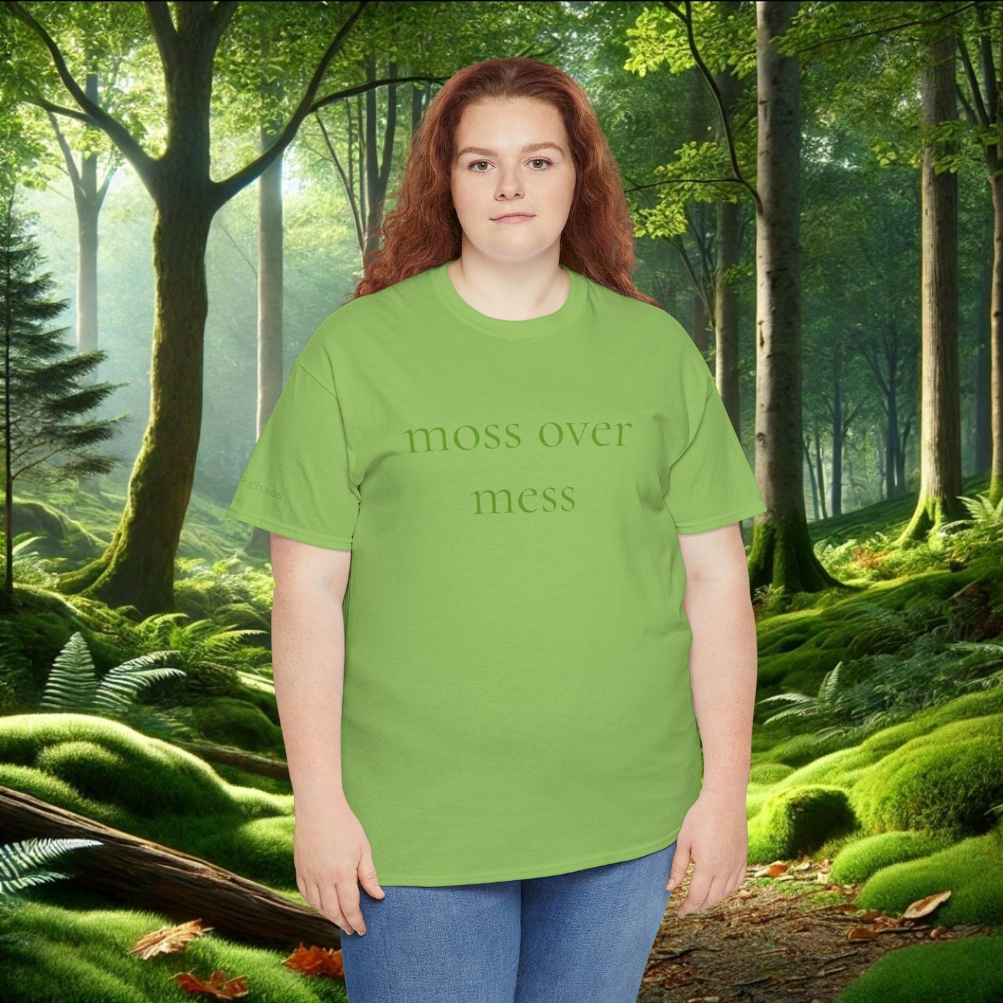 Moss Over Mess Tee | Forestcore Graphic T-Shirt
