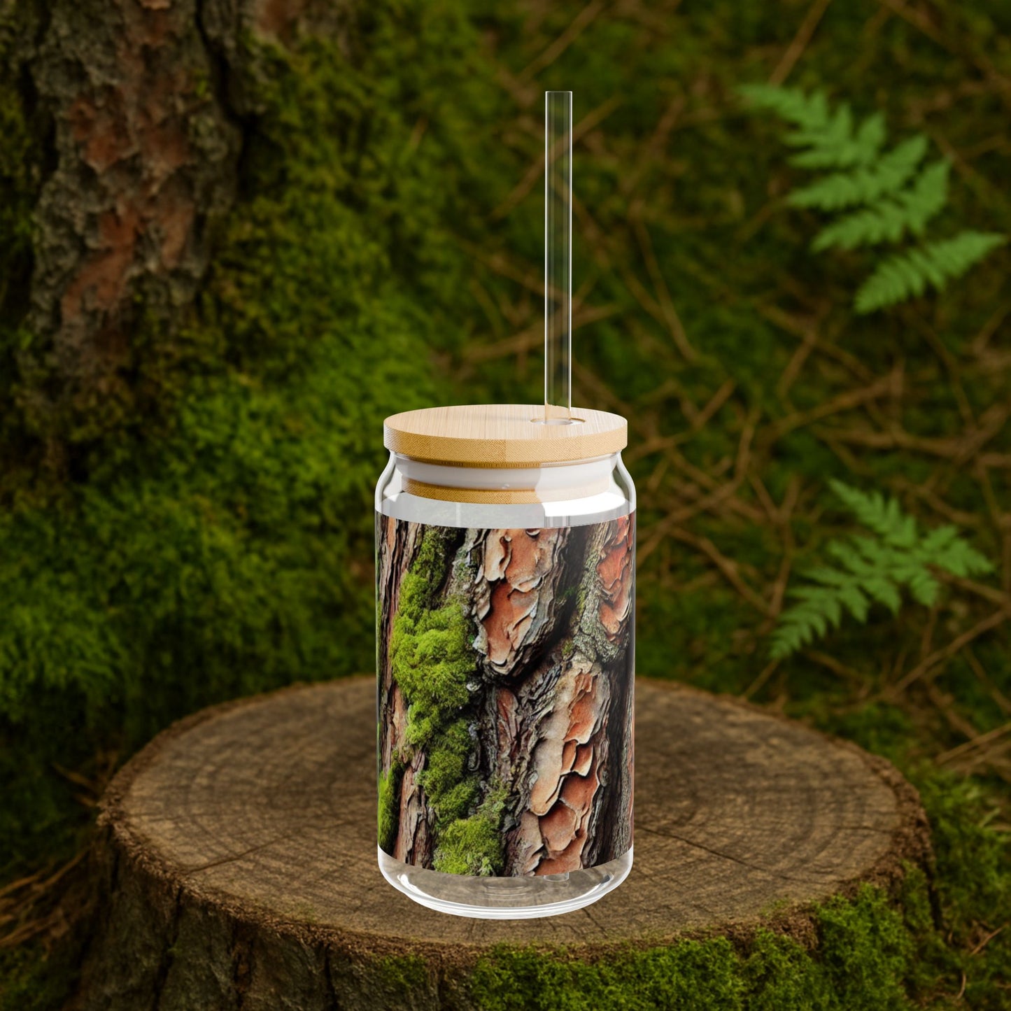 Ponderosa Pine Bark | Forest Texture Glass [16oz]