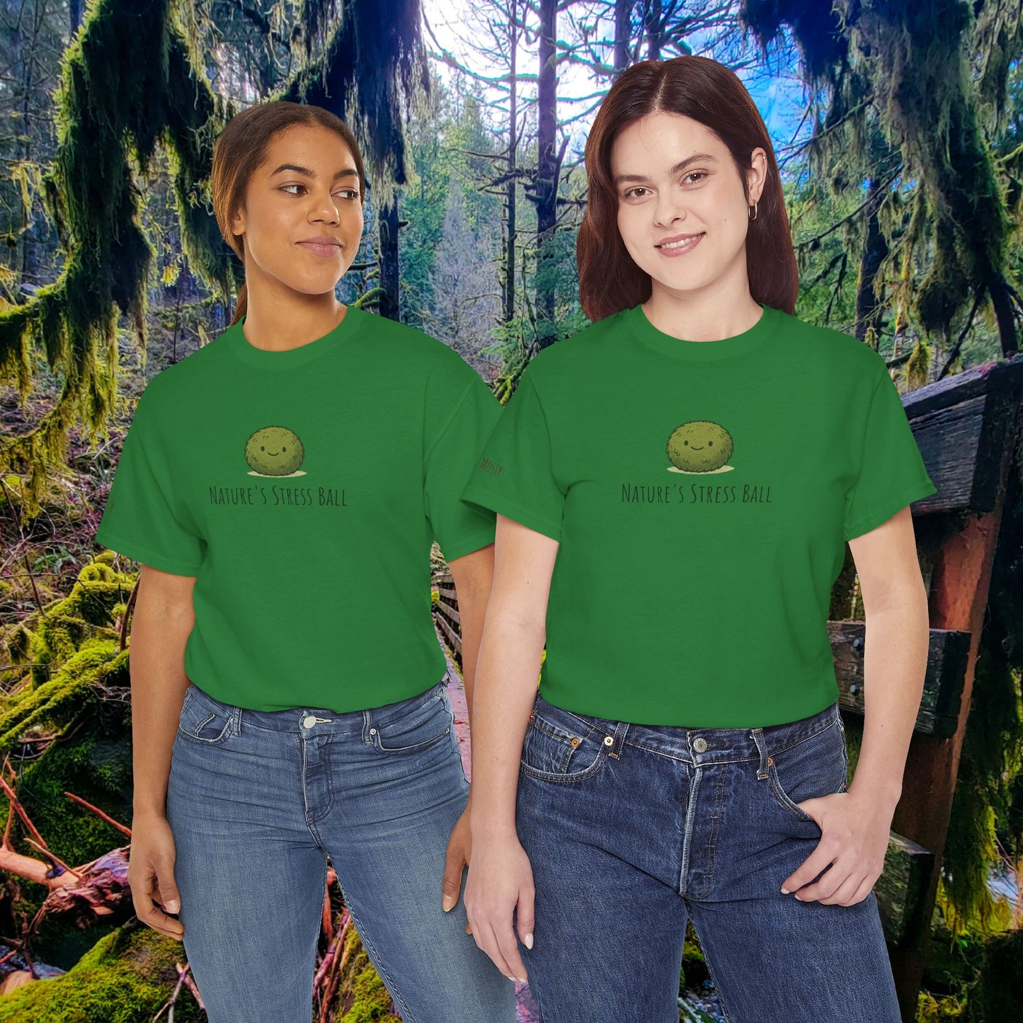 Nature's Stress Ball Tee | Squishy Moss Edition