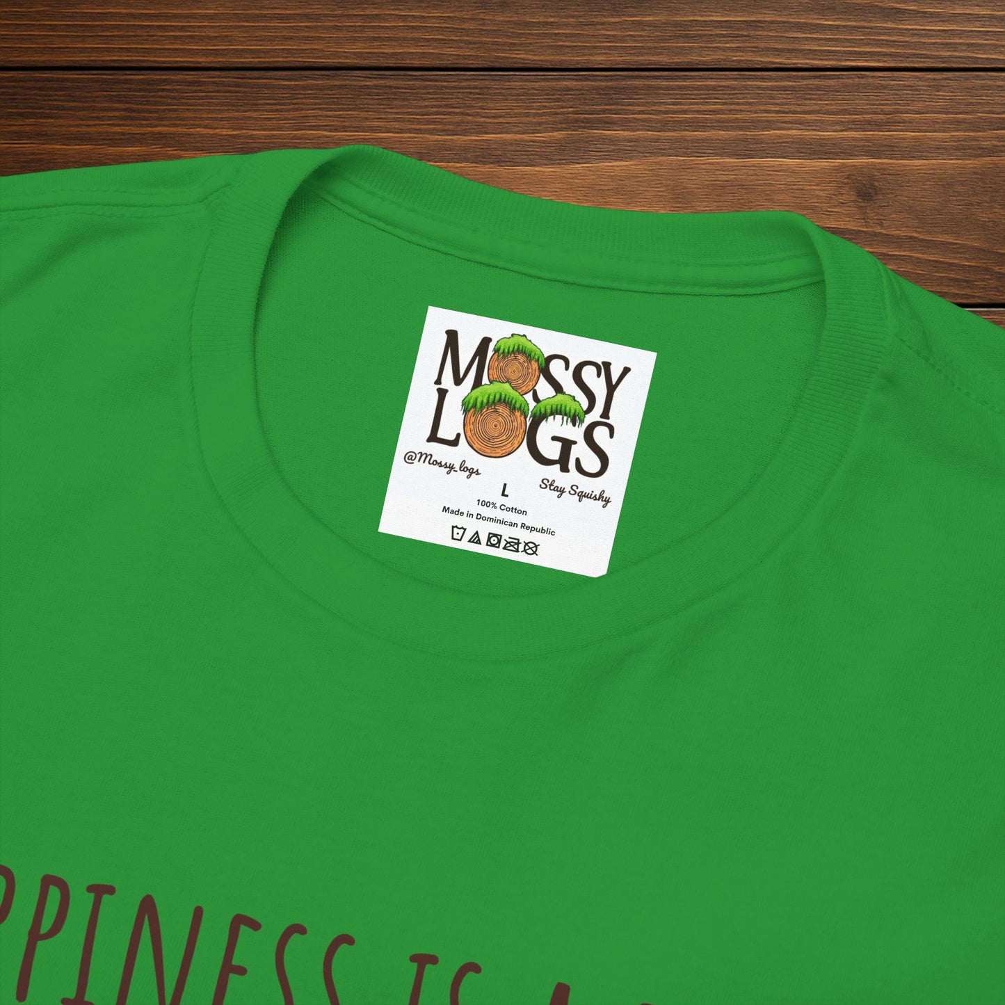 "Happiness Is a Fresh Patch of Moss" Tee | Soft, Cozy, & Squishy