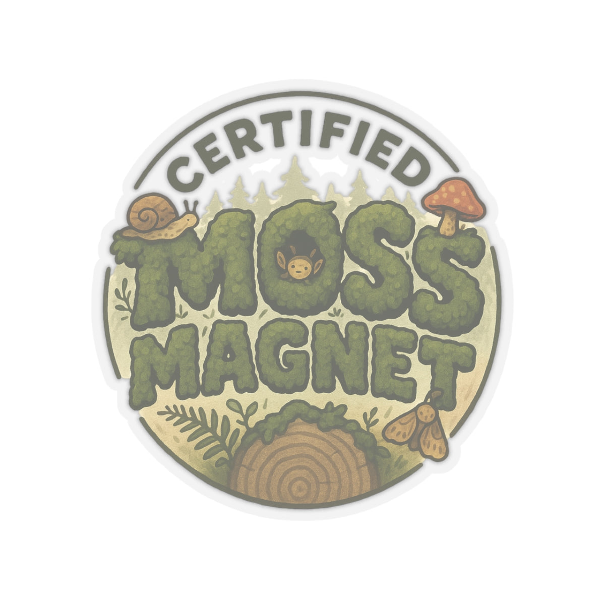 Certified Moss Magnet | Vinyl Sticker
