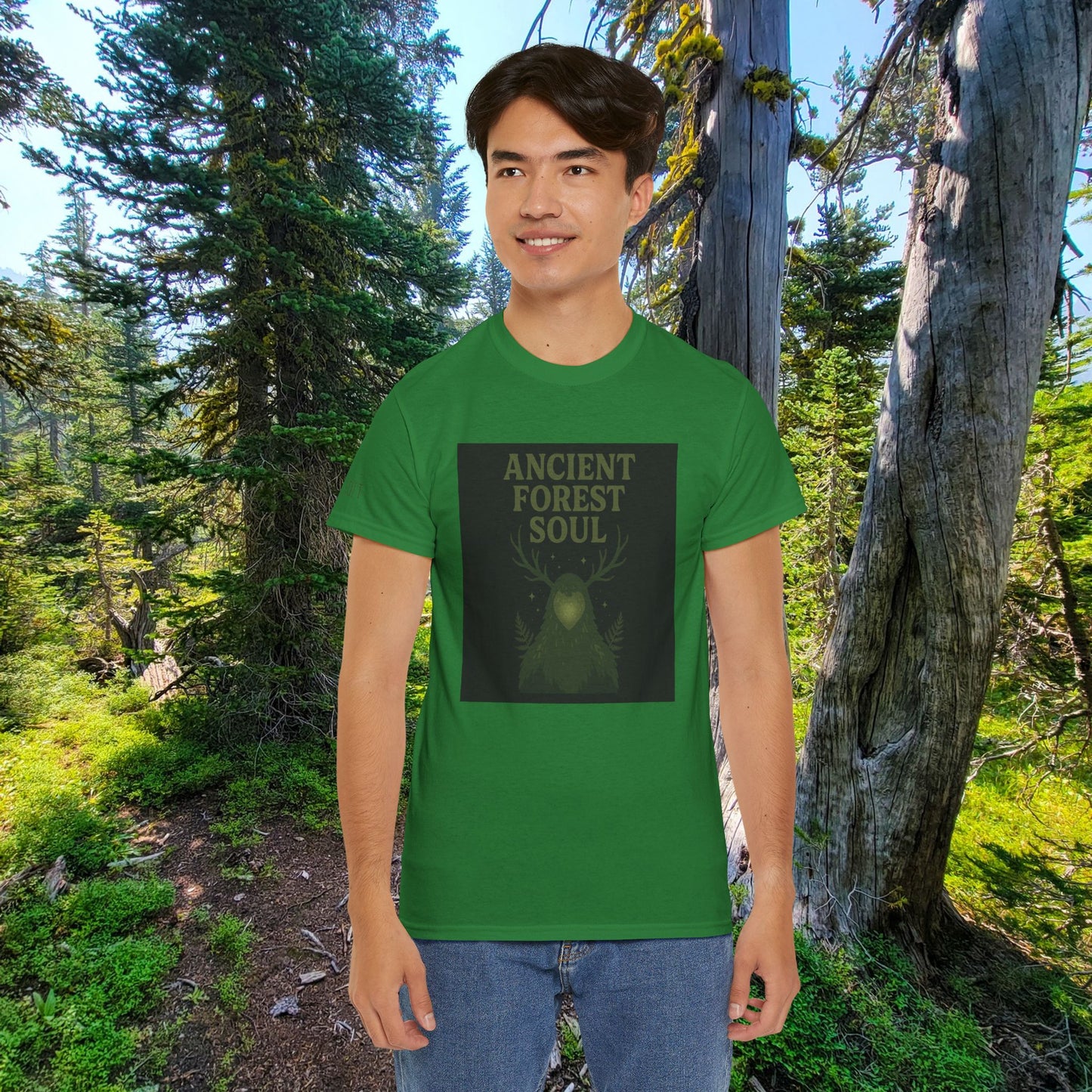 Ancient Forest Soul | Mossy Cryptid Tee