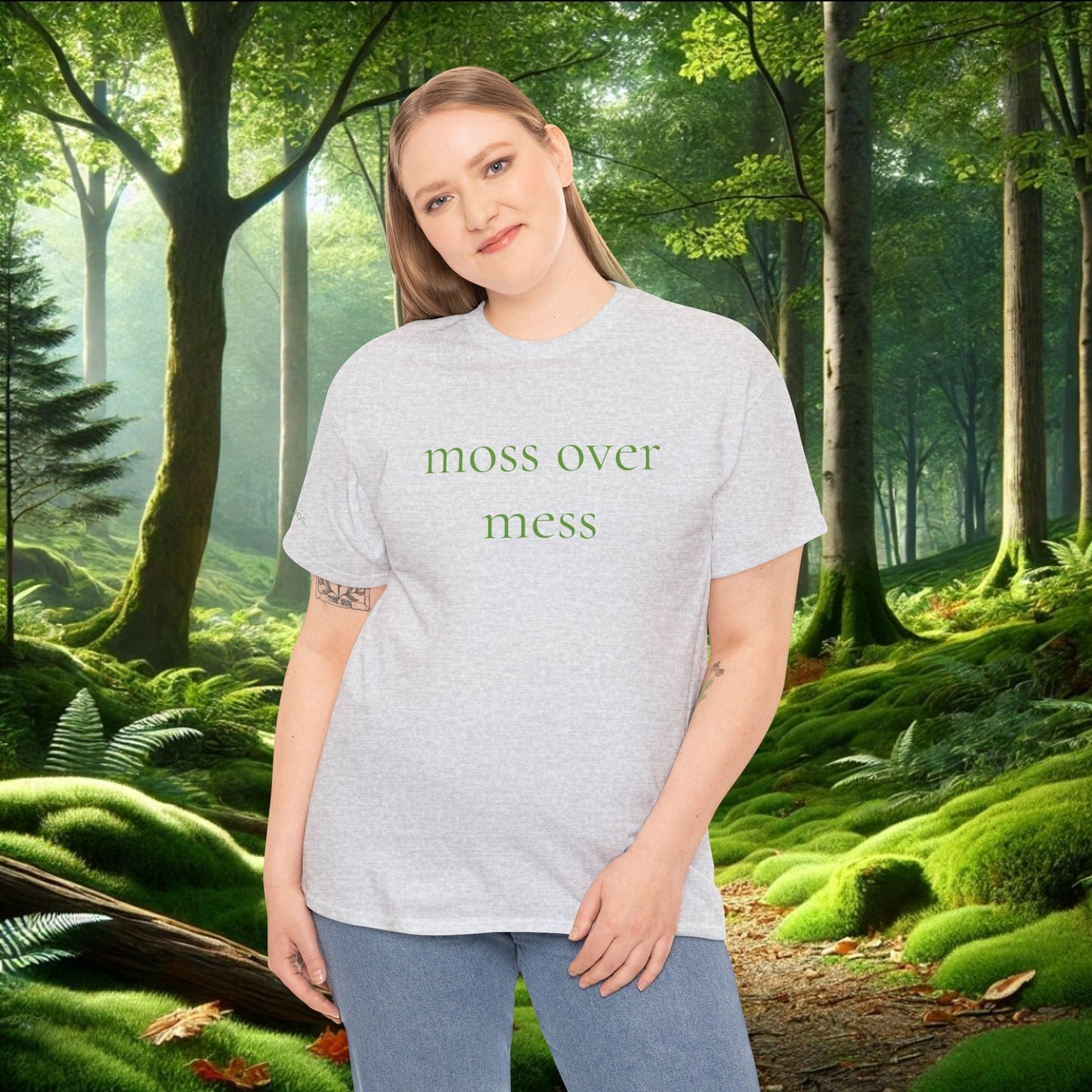 Moss Over Mess Tee | Forestcore Graphic T-Shirt