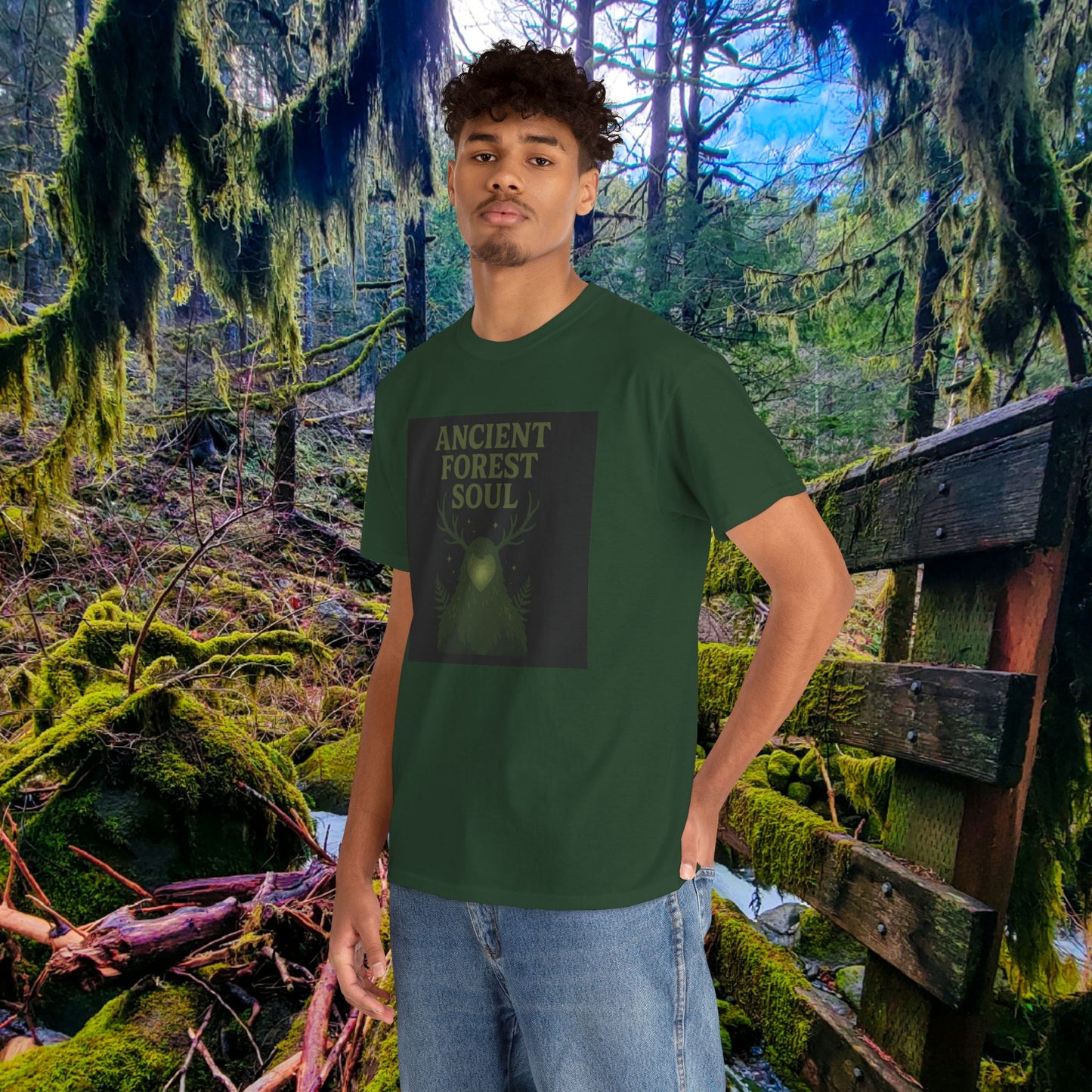 Ancient Forest Soul | Mossy Cryptid Tee