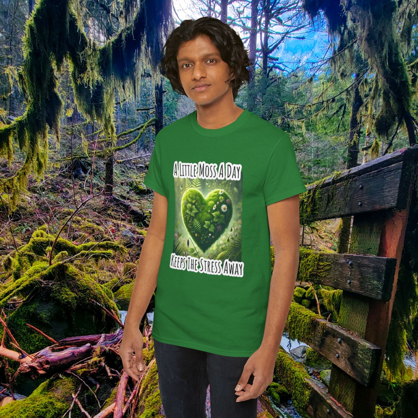 "Moss Therapy" Graphic Tee | Find Calm in the Wild