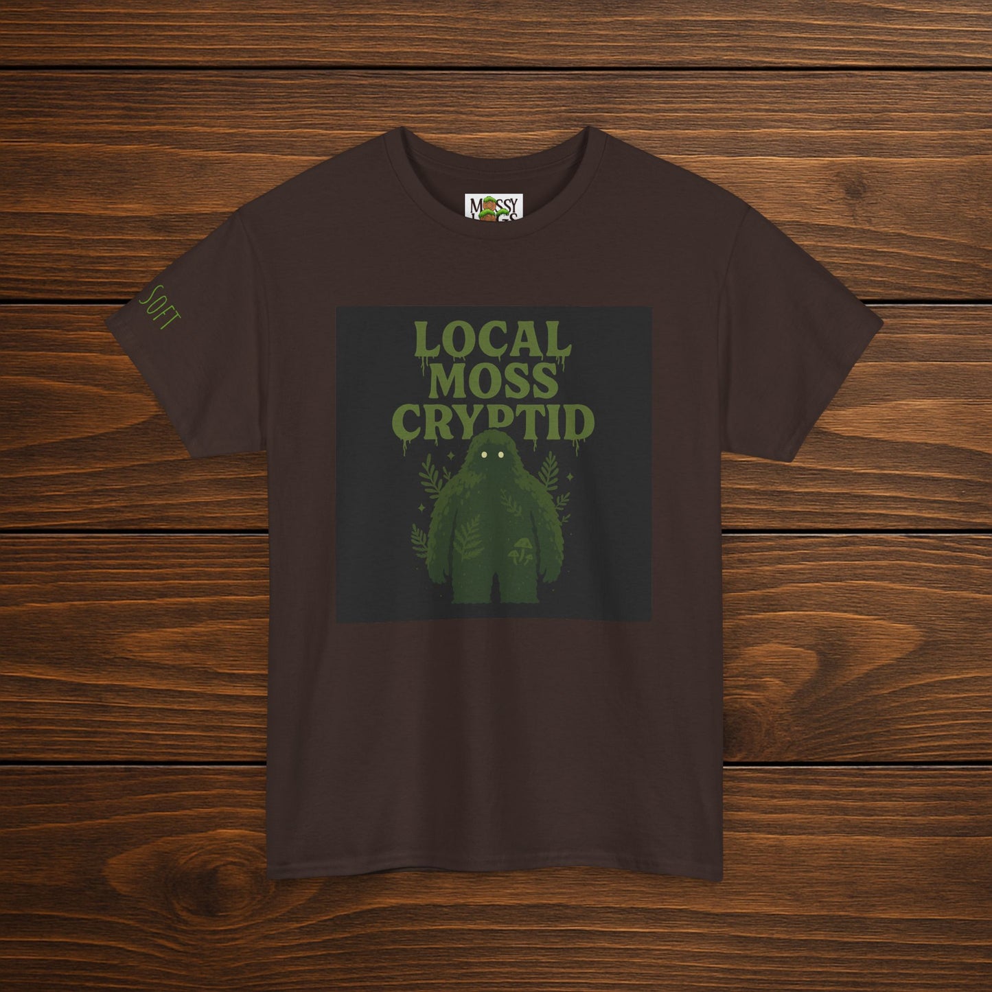 Local Moss Cryptid Tee | Soft Forest Creature Design