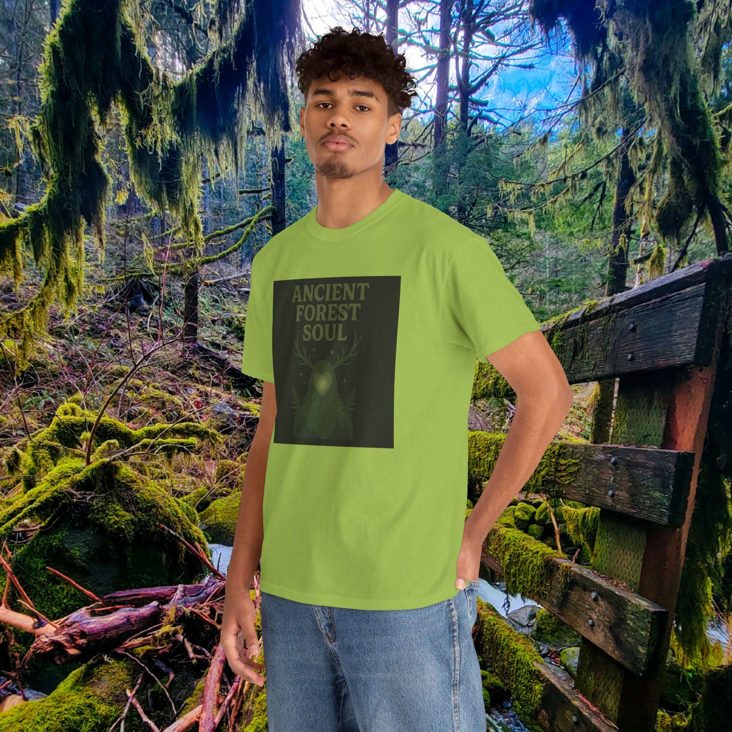 Ancient Forest Soul | Mossy Cryptid Tee