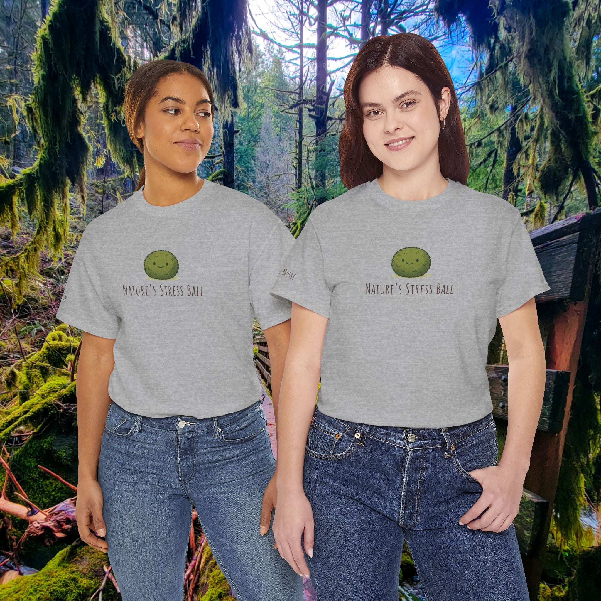 Nature's Stress Ball Tee | Squishy Moss Edition