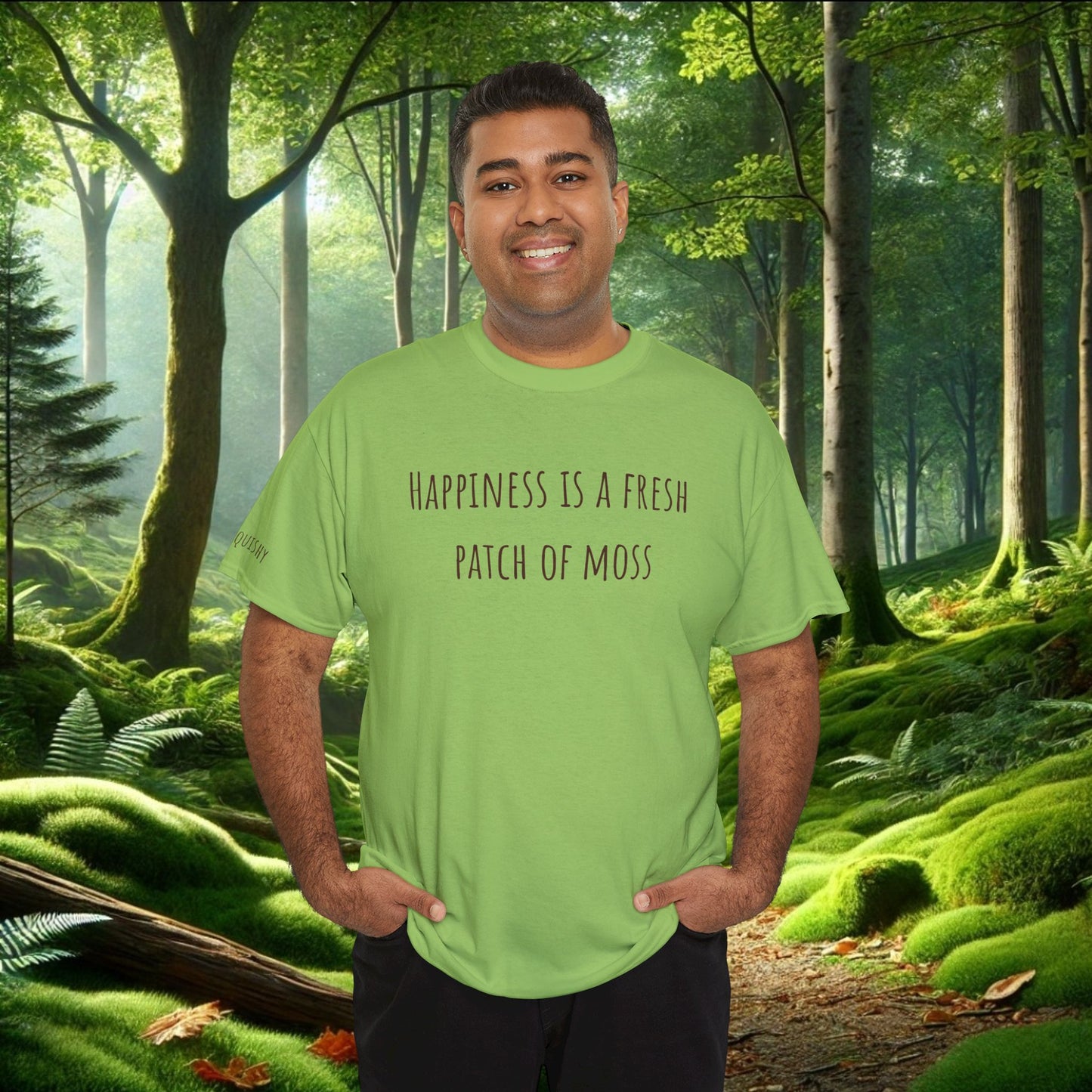 "Happiness Is a Fresh Patch of Moss" Tee | Soft, Cozy, & Squishy