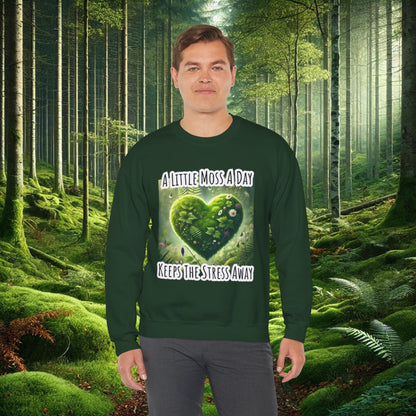 "Moss Therapy" Crewneck | Cozy Up & Let Nature Heal