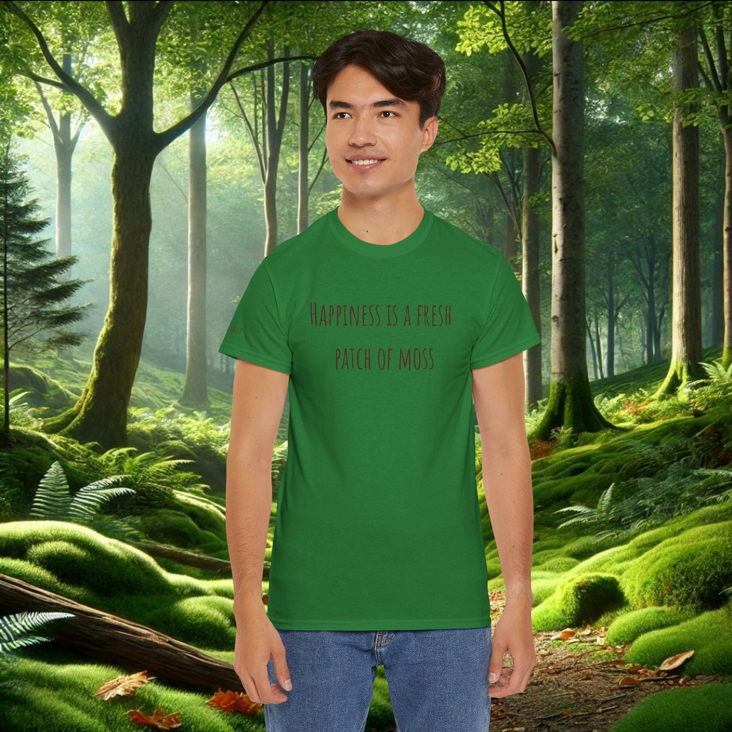 "Happiness Is a Fresh Patch of Moss" Tee | Soft, Cozy, & Squishy