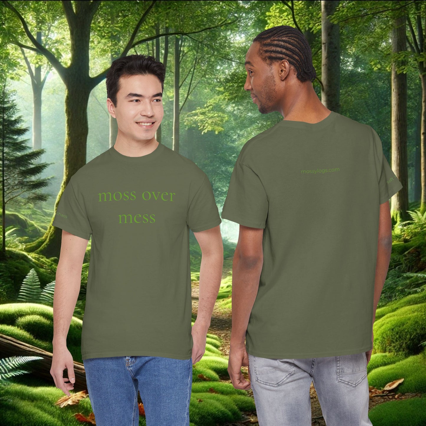 Moss Over Mess Tee | Forestcore Graphic T-Shirt