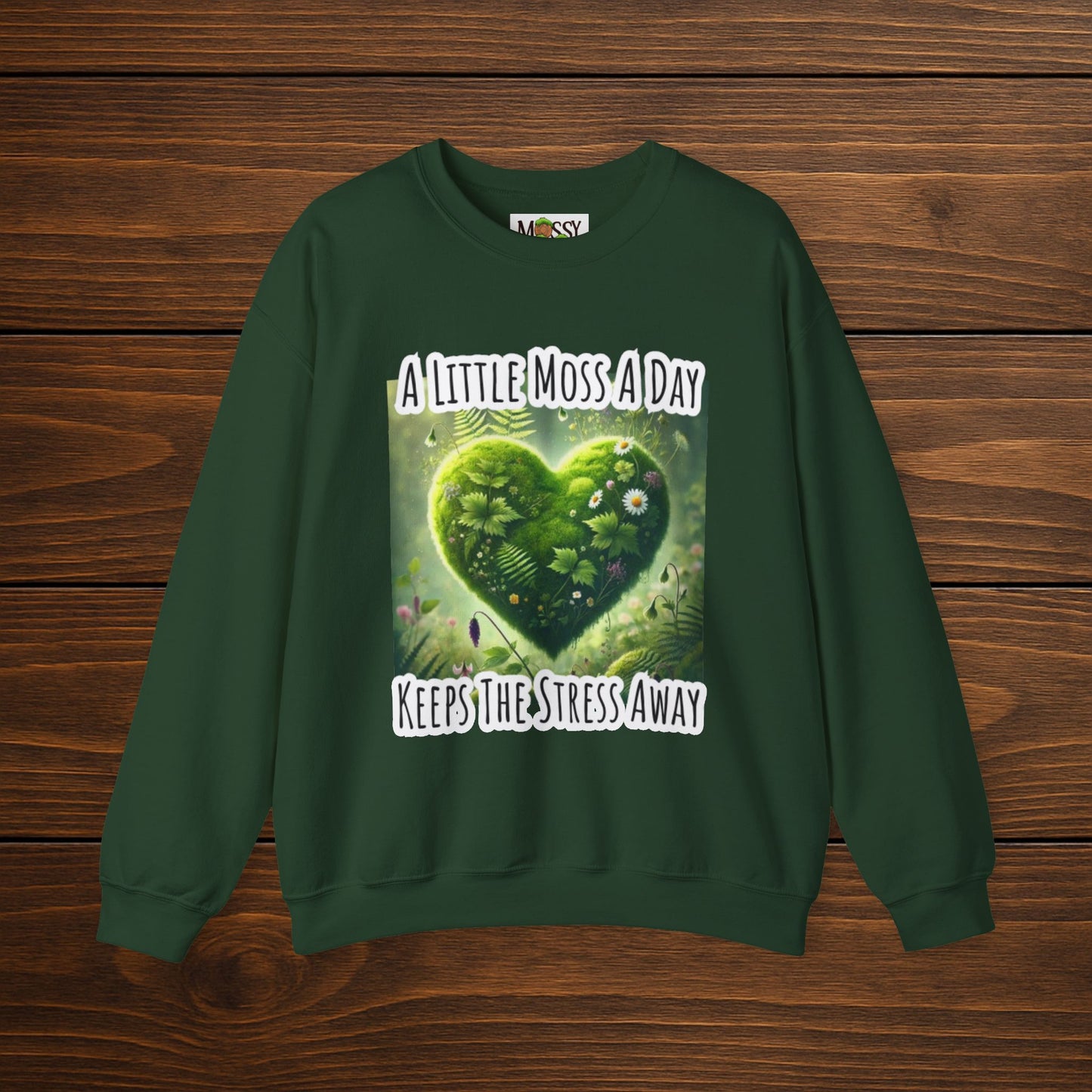 "Moss Therapy" Crewneck | Cozy Up & Let Nature Heal