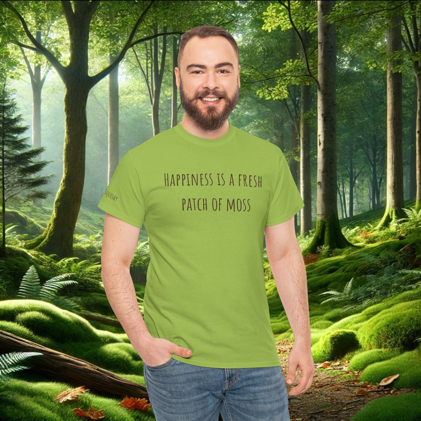 "Happiness Is a Fresh Patch of Moss" Tee | Soft, Cozy, & Squishy
