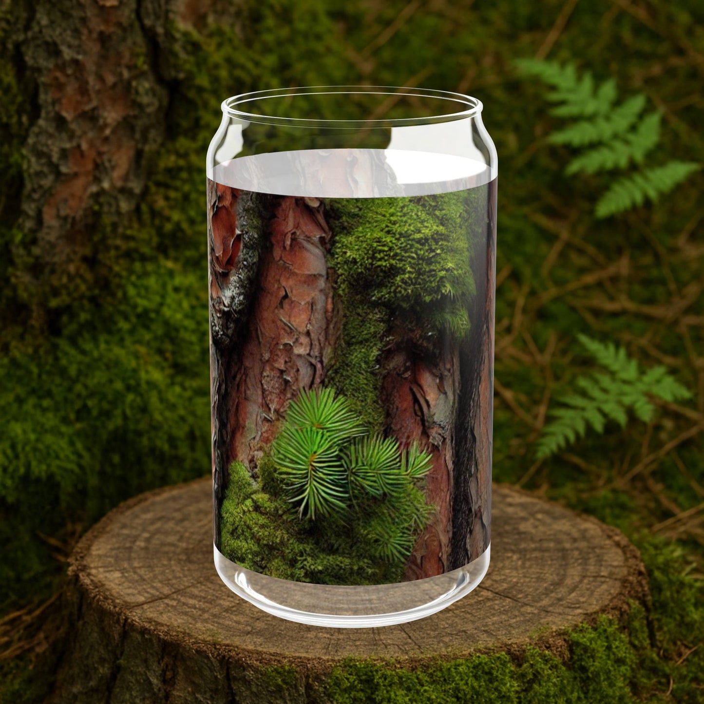 Ponderosa Pine Bark | Forest Texture Glass [16oz]