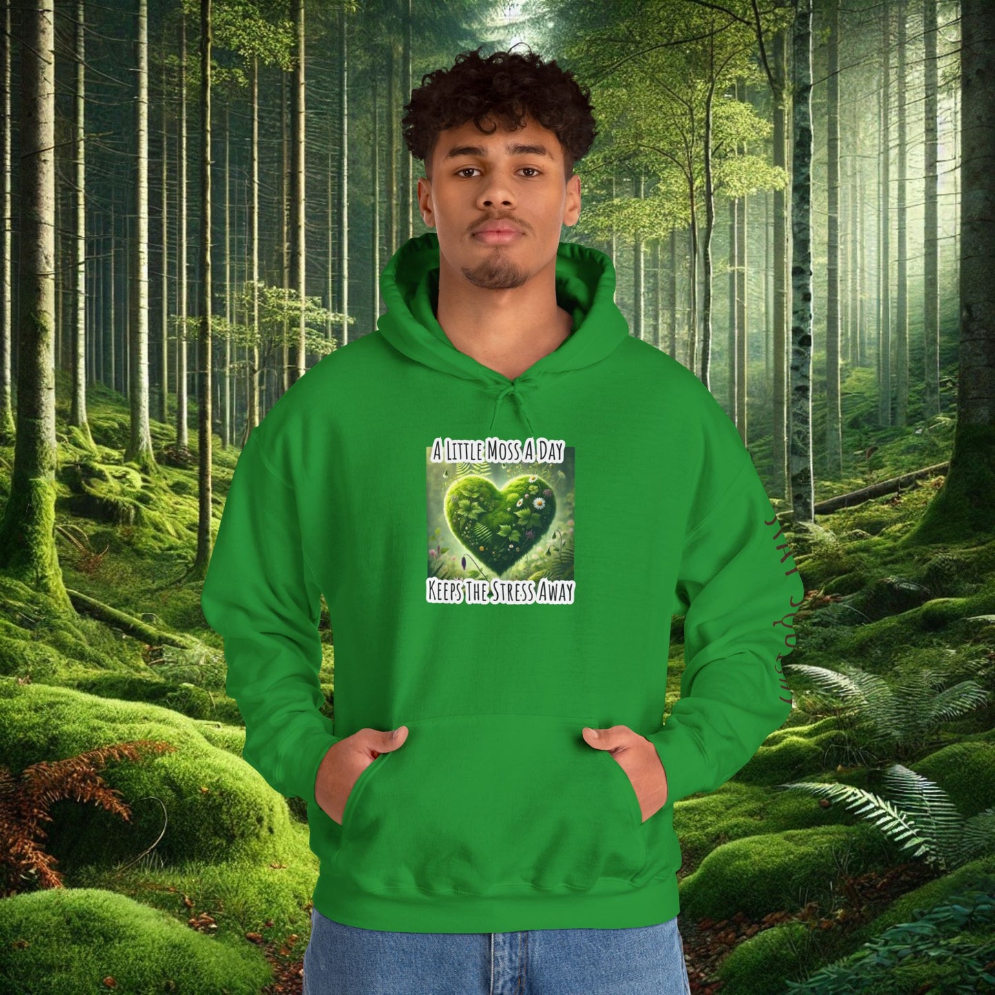 "Moss Therapy" Hoodie | Cozy Comfort for a Calm Mind