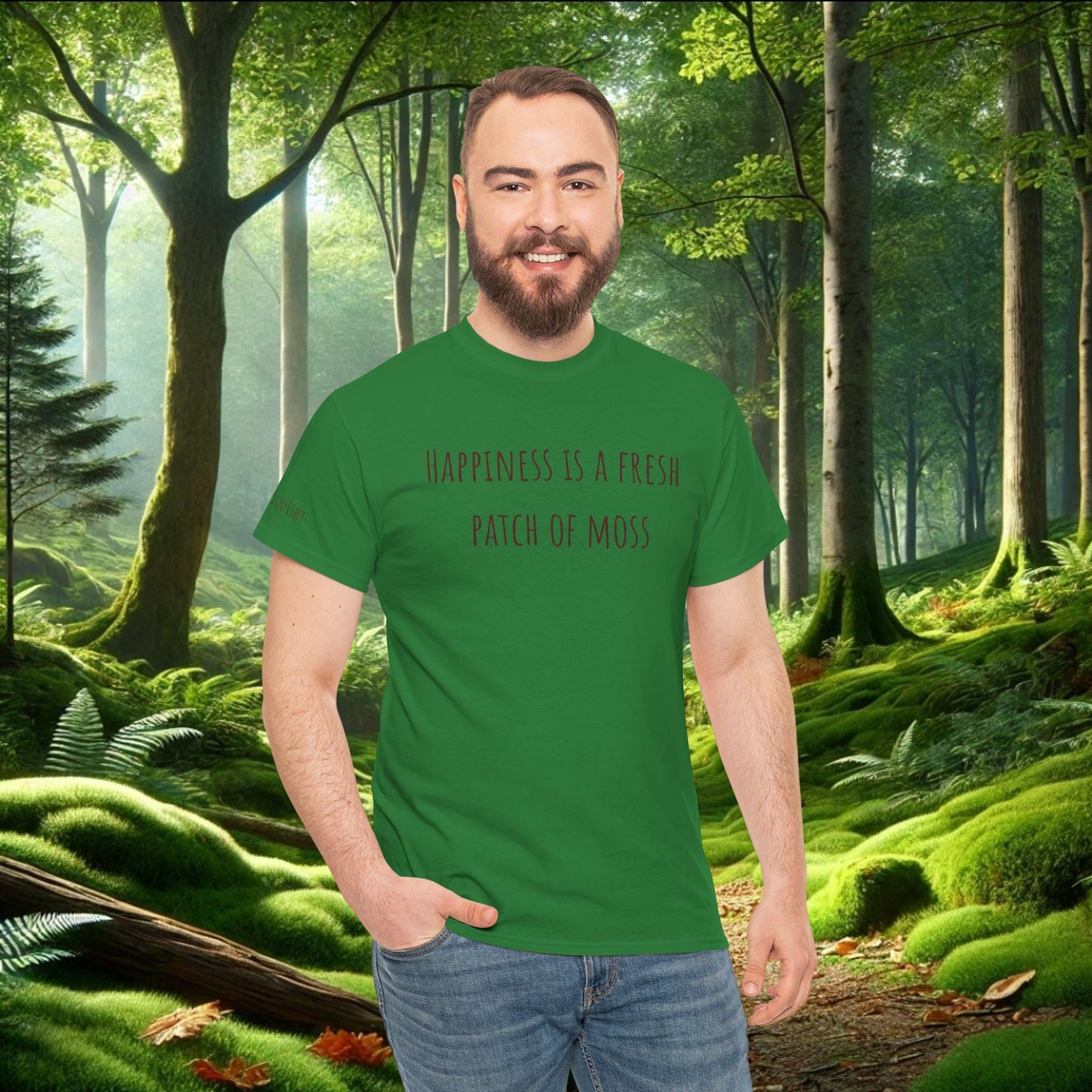 "Happiness Is a Fresh Patch of Moss" Tee | Soft, Cozy, & Squishy