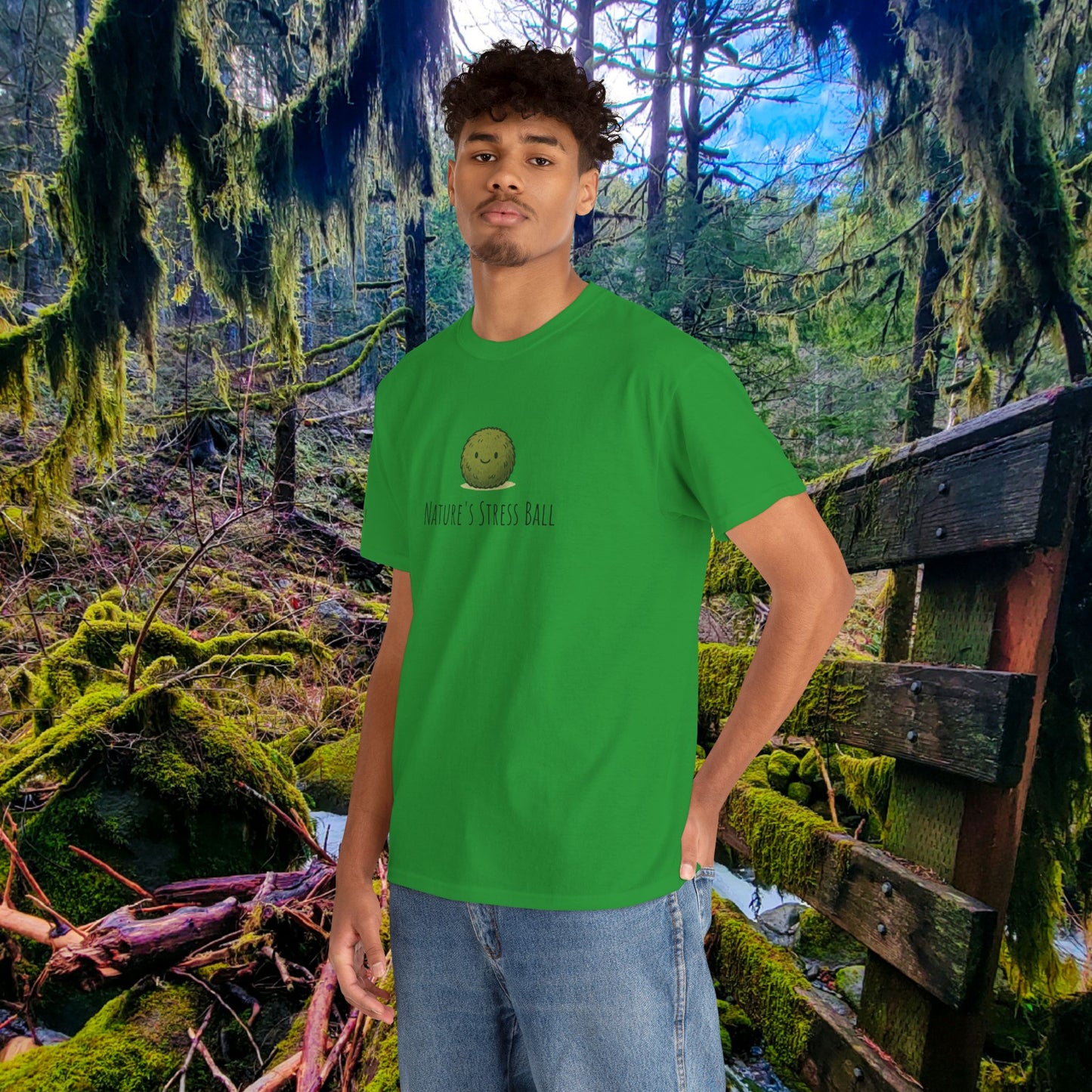 Nature's Stress Ball Tee | Squishy Moss Edition