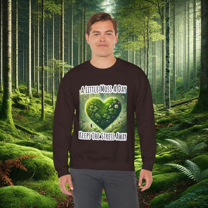 "Moss Therapy" Crewneck | Cozy Up & Let Nature Heal