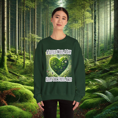 "Moss Therapy" Crewneck | Cozy Up & Let Nature Heal