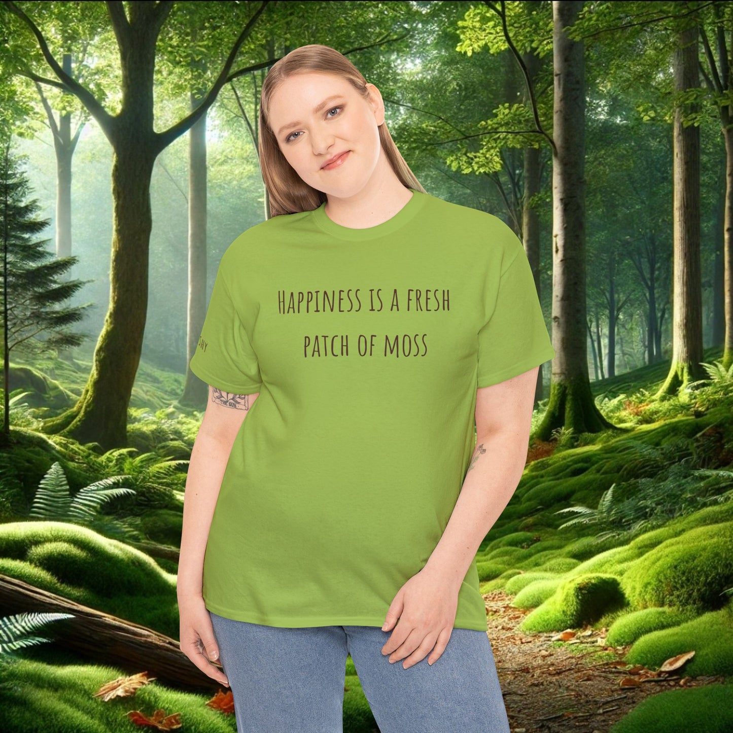 "Happiness Is a Fresh Patch of Moss" Tee | Soft, Cozy, & Squishy