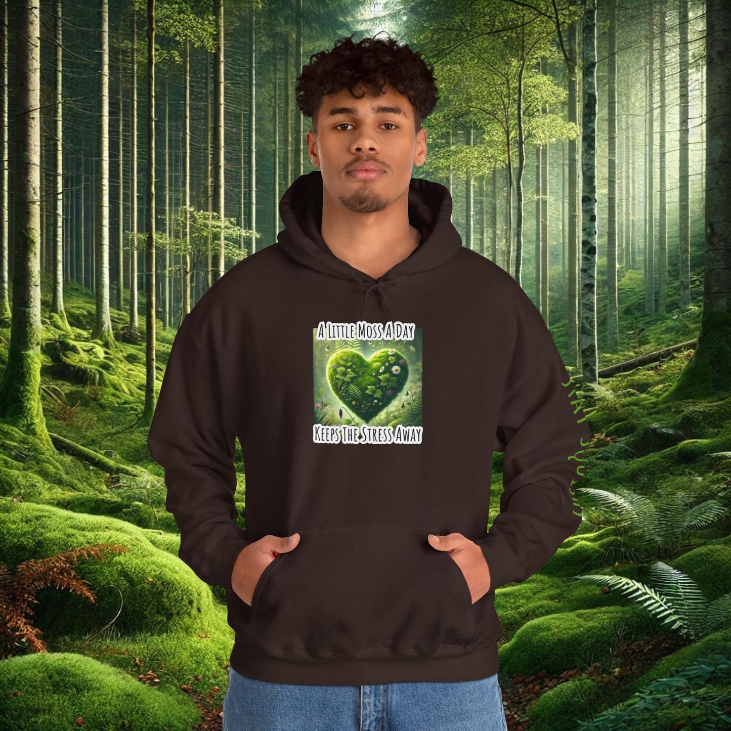 "Moss Therapy" Hoodie | Cozy Comfort for a Calm Mind