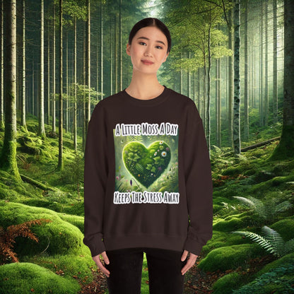 "Moss Therapy" Crewneck | Cozy Up & Let Nature Heal
