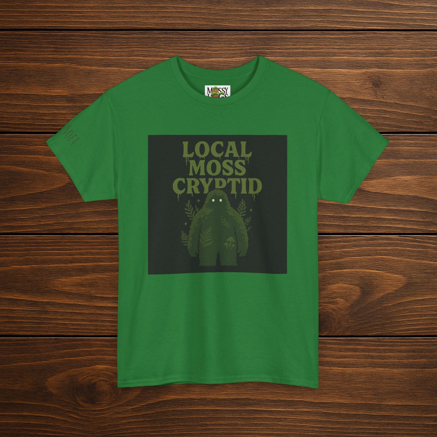 Local Moss Cryptid Tee | Soft Forest Creature Design
