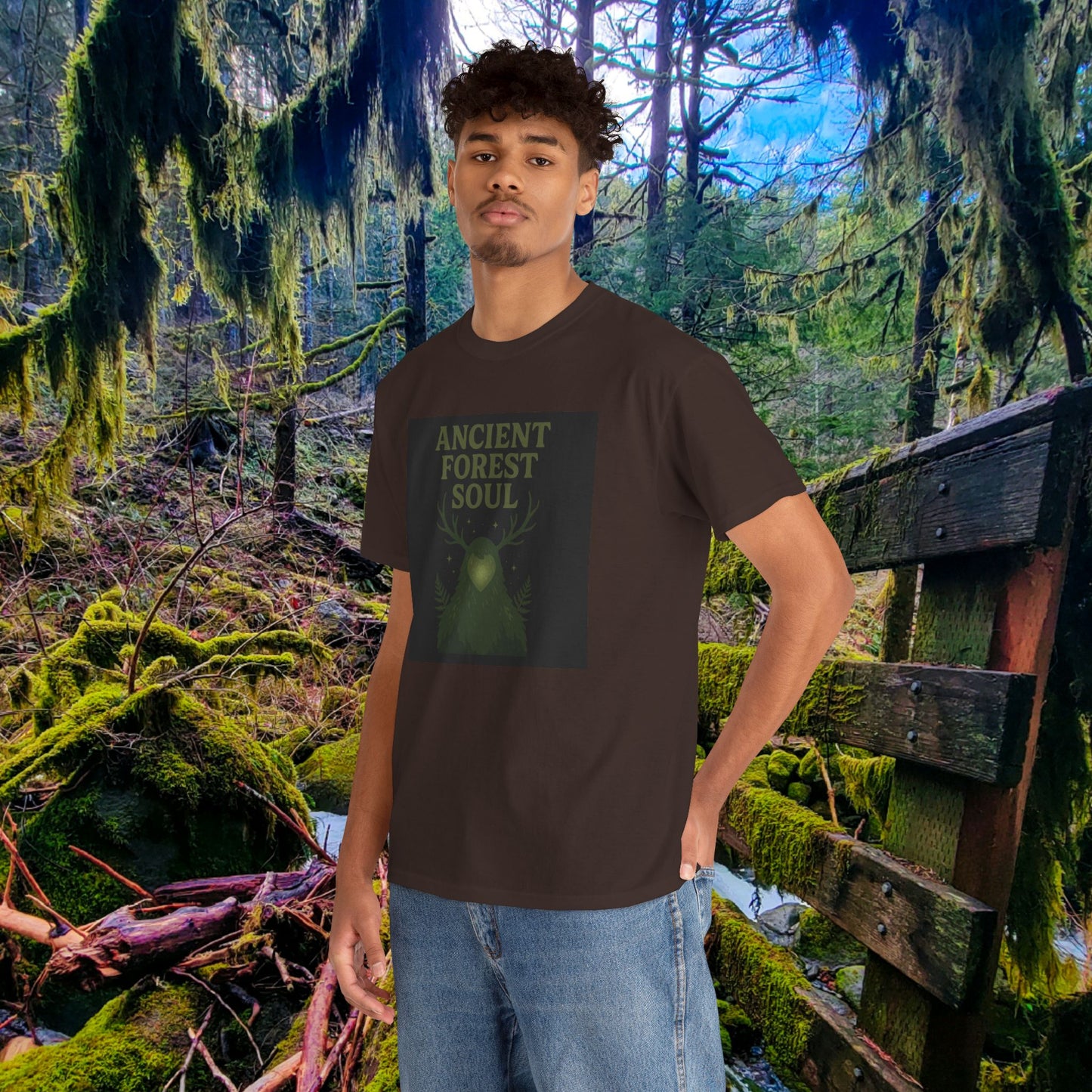 Ancient Forest Soul | Mossy Cryptid Tee