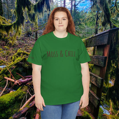 "Moss & Chill" Tee | Relax, Recharge & Stay Squishy