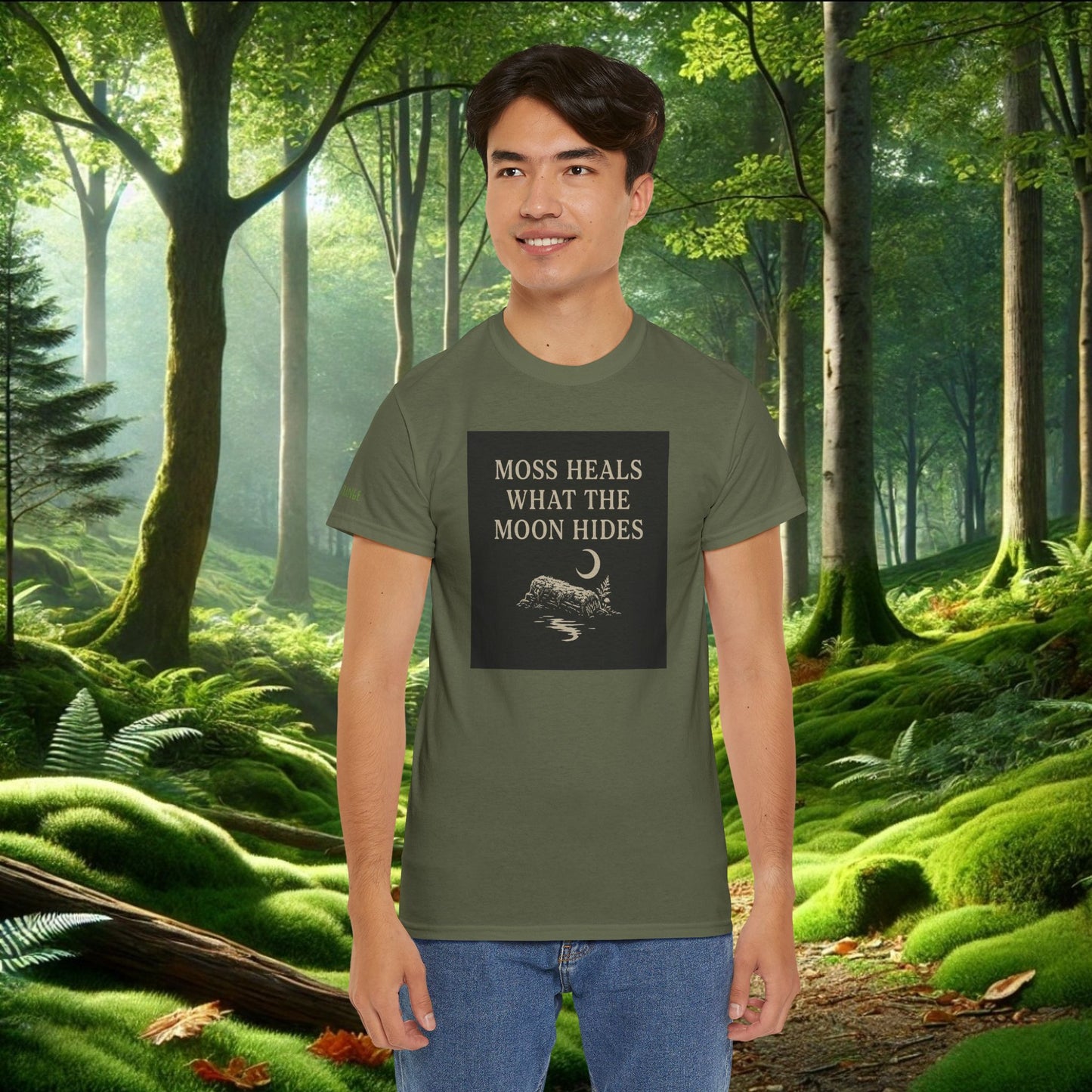 Moss Heals What the Moon Hides Tee | Forestcore Shirt
