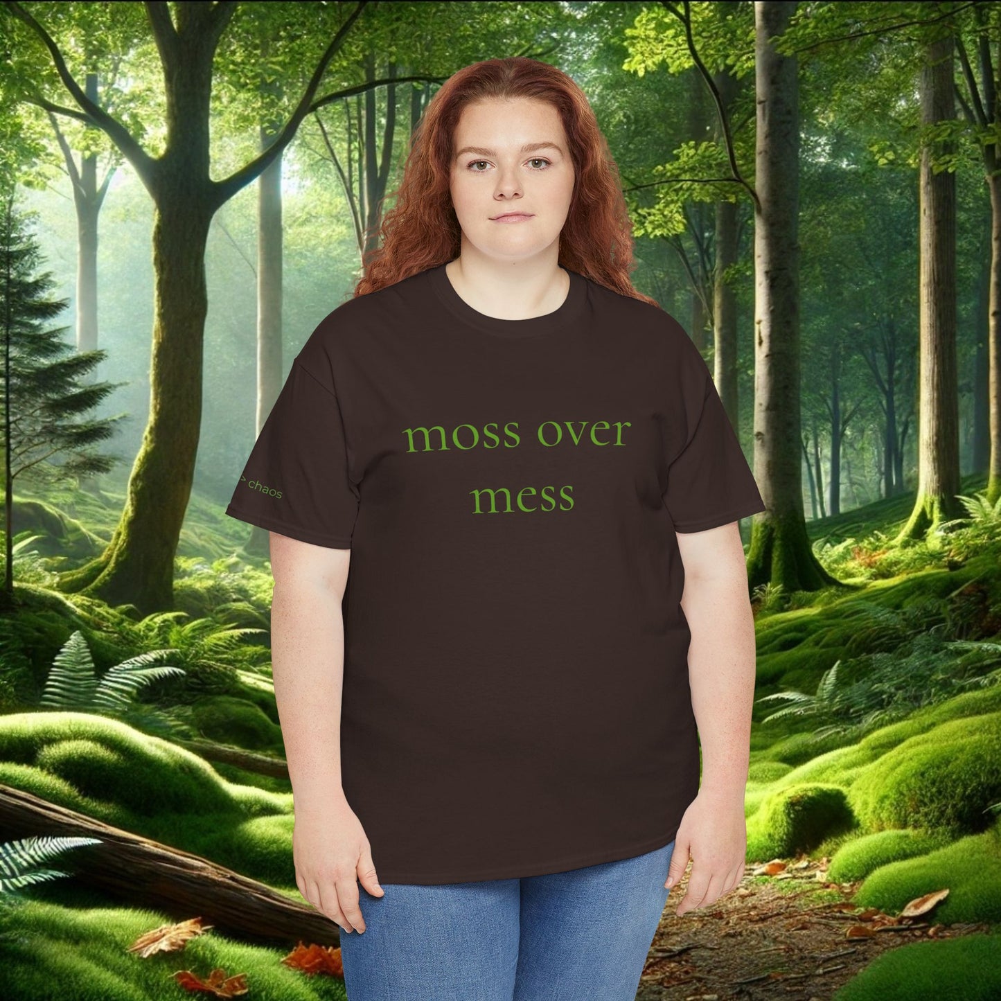 Moss Over Mess Tee | Forestcore Graphic T-Shirt