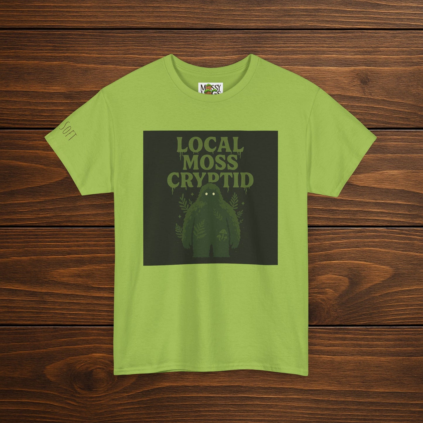 Local Moss Cryptid Tee | Soft Forest Creature Design