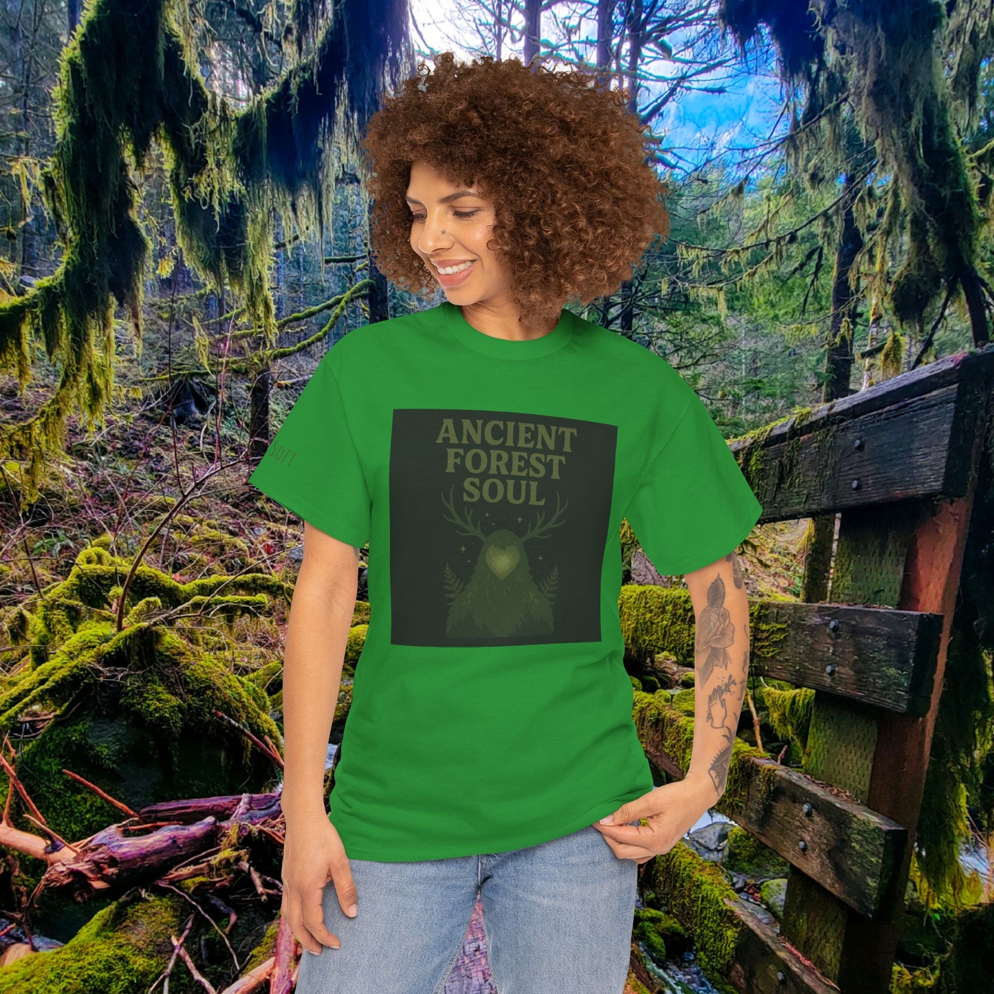 Ancient Forest Soul | Mossy Cryptid Tee